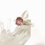 Pink Tourmaline Oval Faceted Ring Size 8.5 PRGJ533