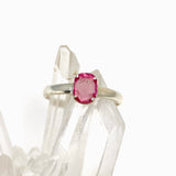 Pink Tourmaline Oval Faceted Ring Size 9 PRGJ531