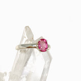 Pink Tourmaline Oval Faceted Ring Size 9 PRGJ531