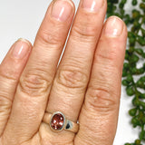 Pink Tourmaline Oval Faceted Ring Size 9 PRGJ538