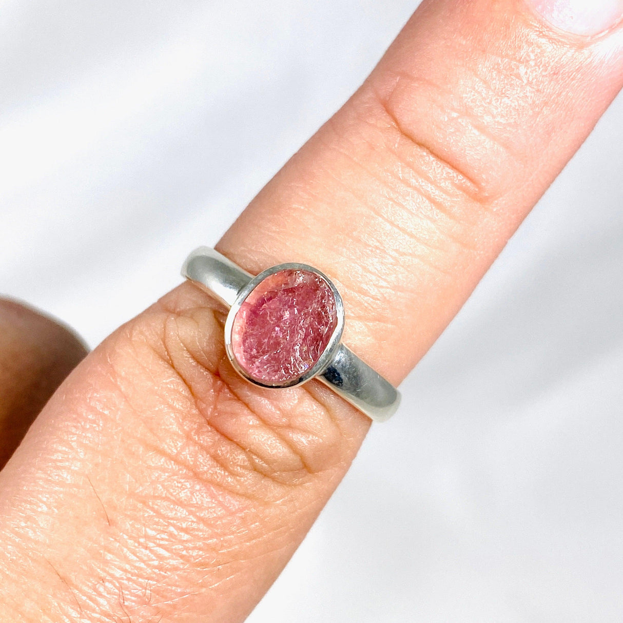 Pink Tourmaline Raw Ring Size 9 PRGJ353 - Nature's Magick