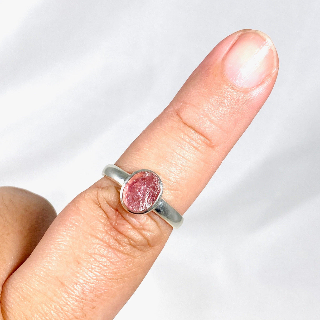 Pink Tourmaline Raw Ring Size 9 PRGJ353 - Nature's Magick