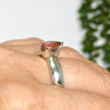 Pink Tourmaline Teardrop Faceted Ring Size 8 PRGJ539