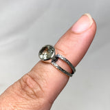 Prasiolite Faceted Oval Decorative Split Band Ring R3861 - Nature's Magick
