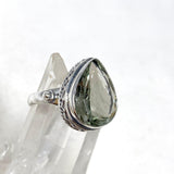 Prasiolite Faceted Teardrop Ring in a Decorative Setting R3817 - Nature's Magick