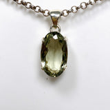 Prasiolite (Green Amethyst) Faceted Oval Pendant KPGJ4335 - Nature's Magick