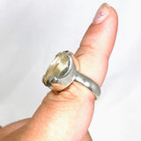 Prasiolite (Green Amethyst) Oval Faceted Ring Size 8 KRGJ3169 - Nature's Magick