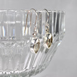 Prasiolite petite marquise faceted earrings R2363-PRM - Nature's Magick