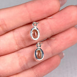 Prasiolite petite oval faceted earrings R2363-PRO - Nature's Magick