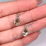 Prasiolite petite teardrop faceted earrings R2363-PRD - Nature's Magick