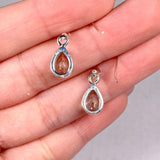 Prasiolite petite teardrop faceted earrings R2363-PRD - Nature's Magick