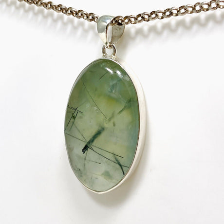 Prehnite and Epidote Oval Pendant KPGJ4287 - Nature's Magick