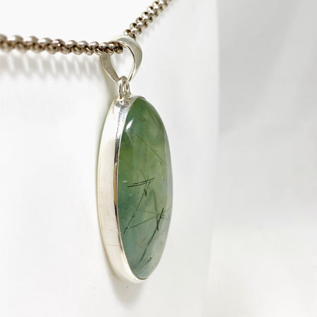 Prehnite and Epidote Oval Pendant KPGJ4287 - Nature's Magick