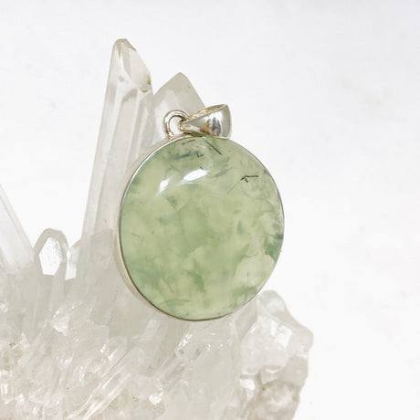 Prehnite Round Pendant KPGJ4284 - Nature's Magick