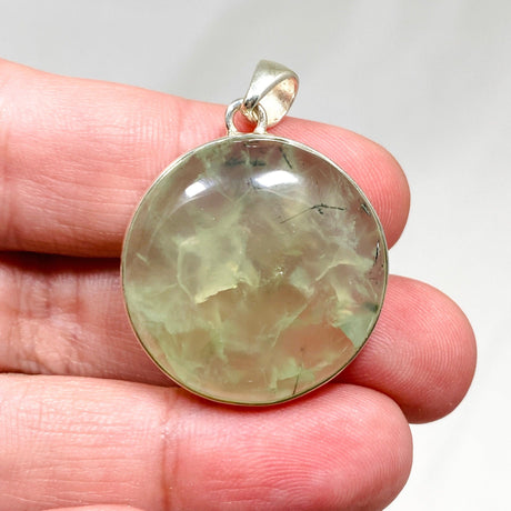 Prehnite Round Pendant KPGJ4284 - Nature's Magick