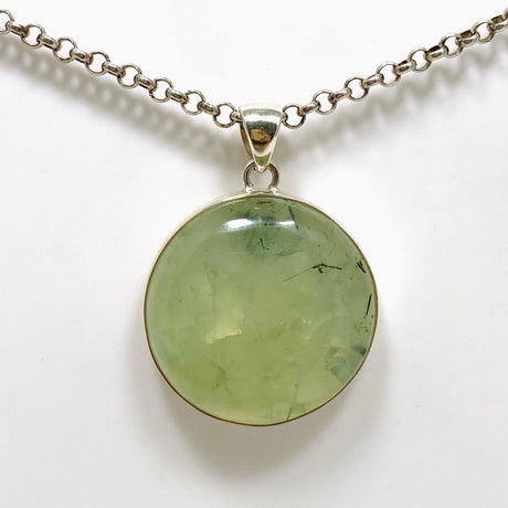 Prehnite Round Pendant KPGJ4284 - Nature's Magick