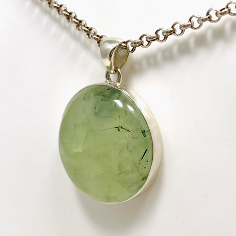 Prehnite Round Pendant KPGJ4284 - Nature's Magick