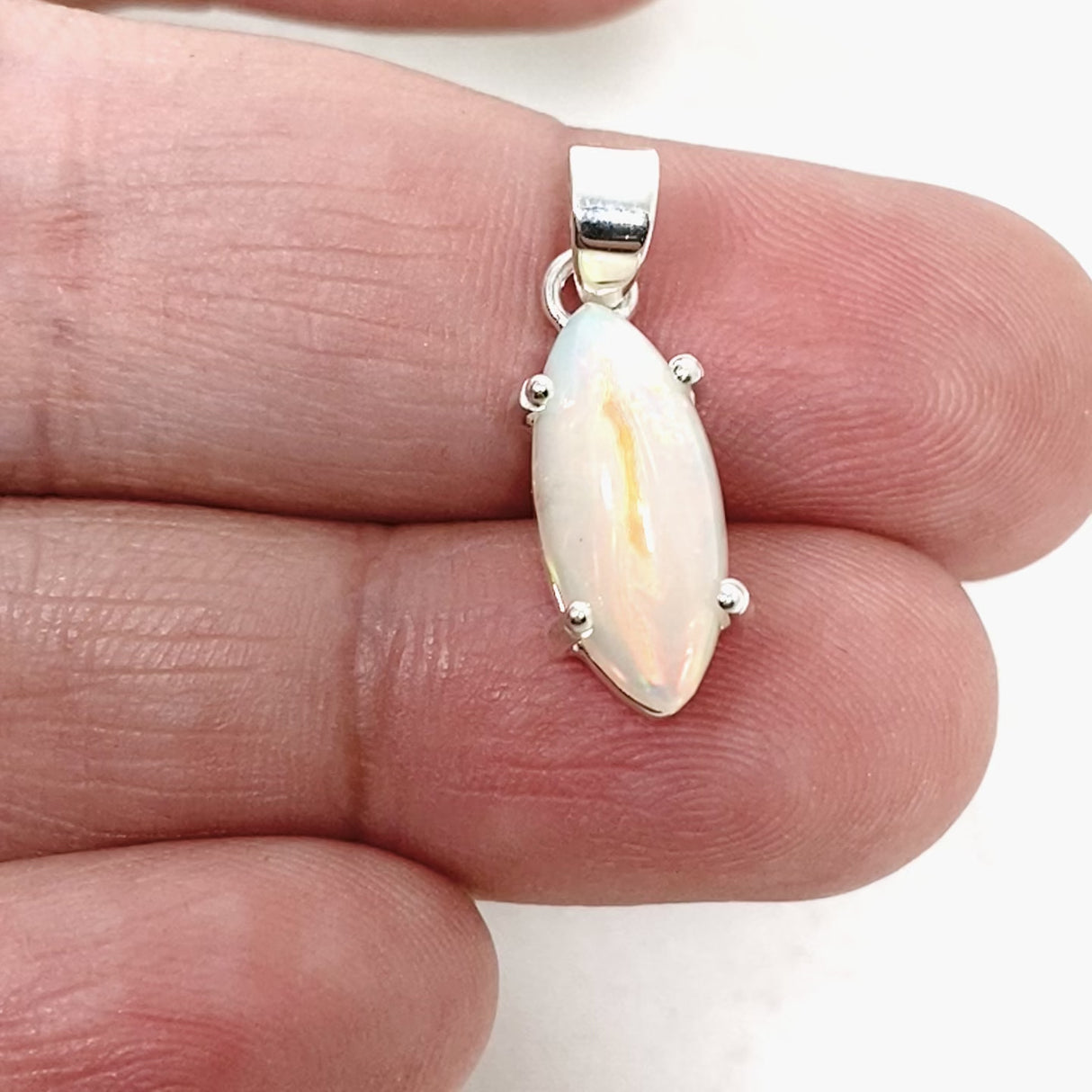 Ethiopian Opal Marquise Cabochon Pendant KPGJ4647