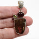 Ammolite, Peridot and Garnet Multi-stone Pendant GPVY1140