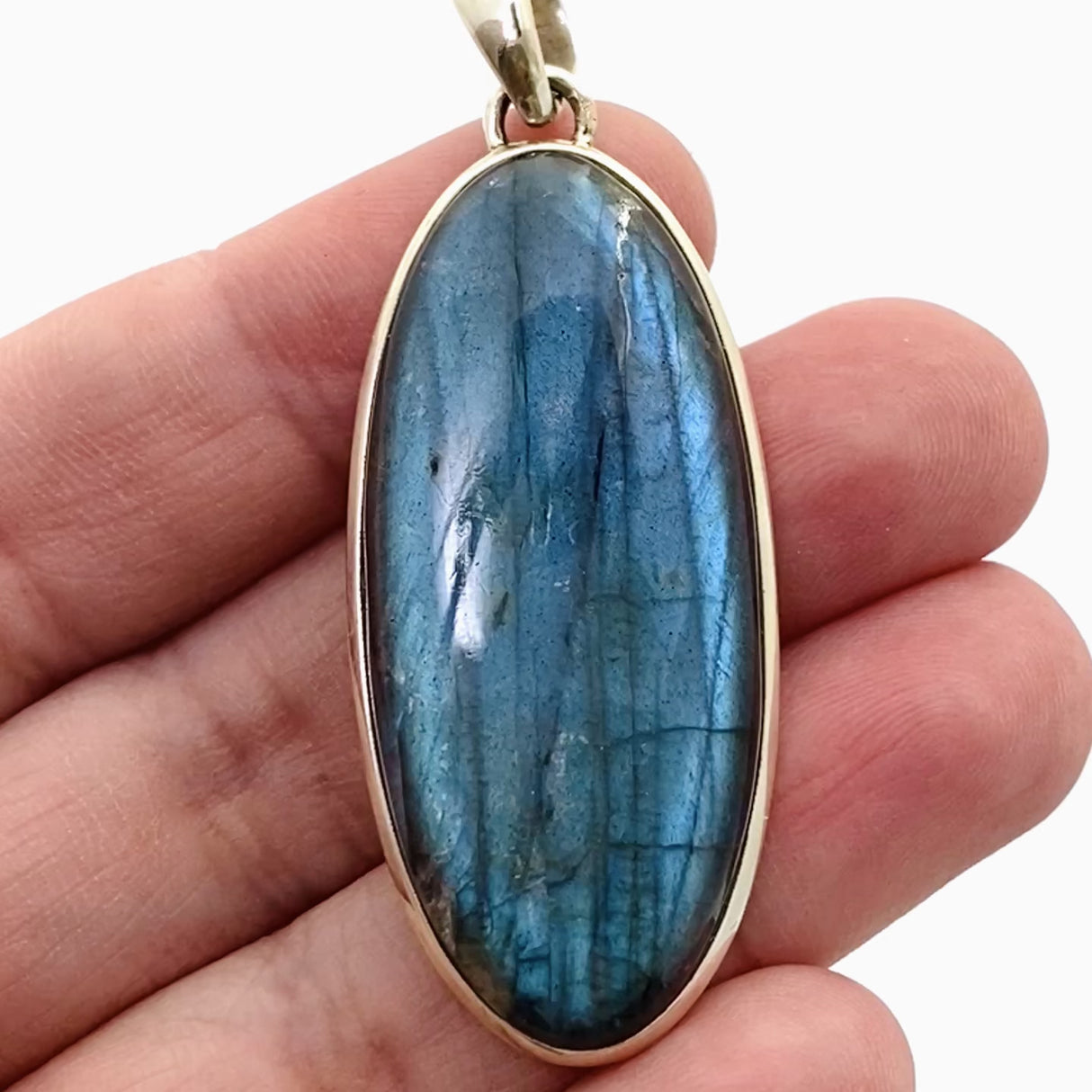 Labradorite Oval Cabochon Pendant PPGJ1049