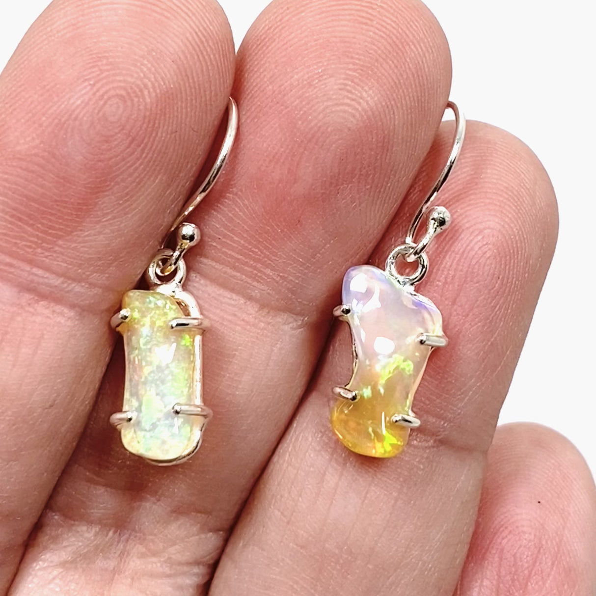 Ethiopian Opal Crystal Earrings KEGJ1532