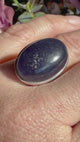Sunstone in Iolite Oval Cabochon Split Band in Sterling Silver Ring Size 6.5 PRGJ662