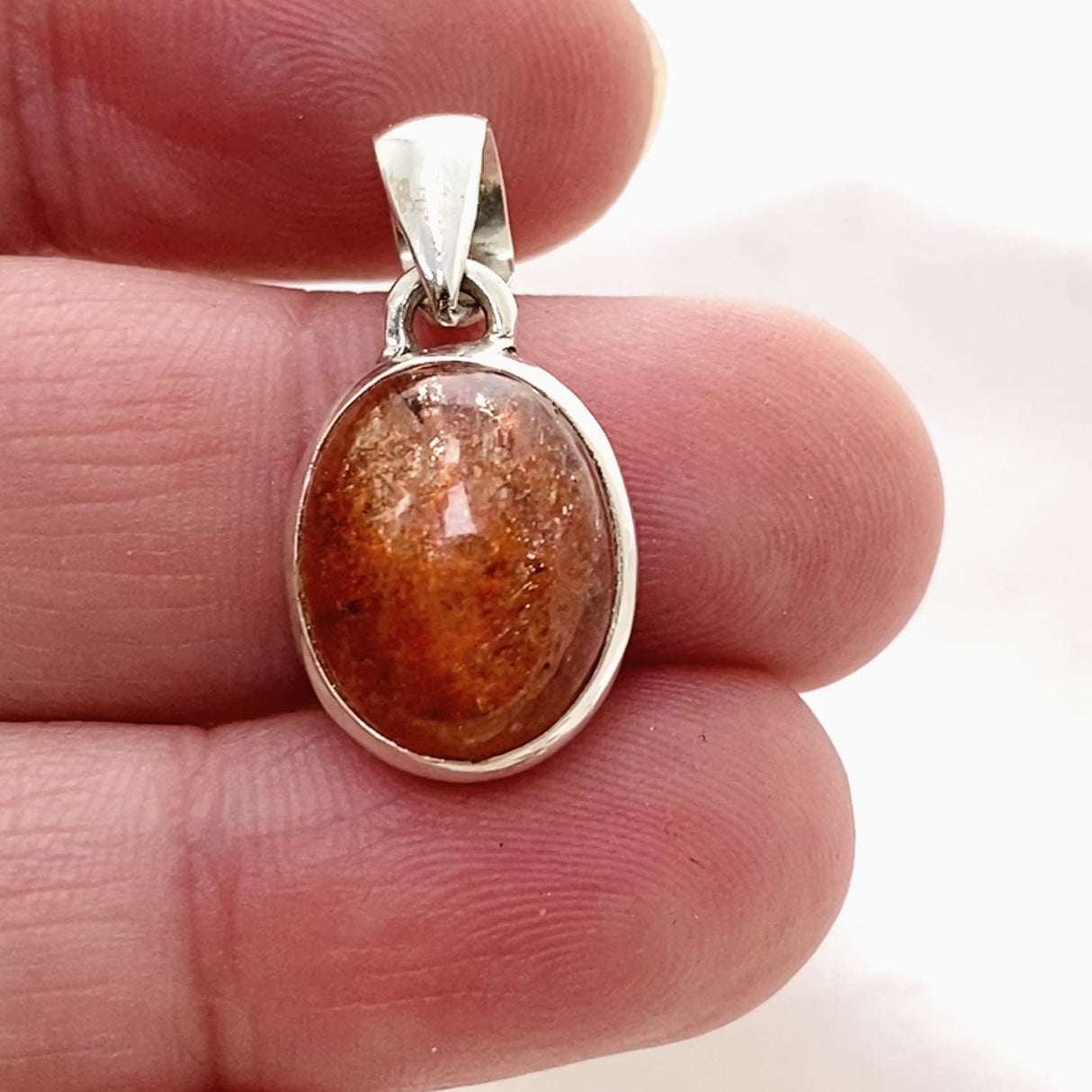 Sunstone Oval Cabochon Pendant PPGJ817