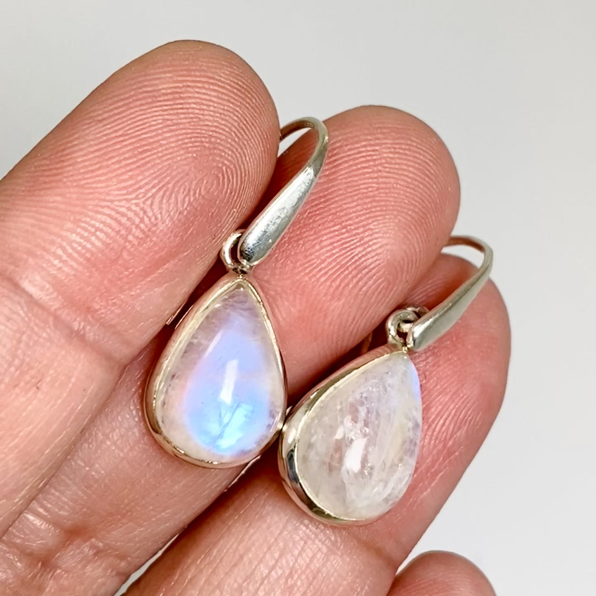 Moonstone Teardrop Cabochon Earrings PEGJ393