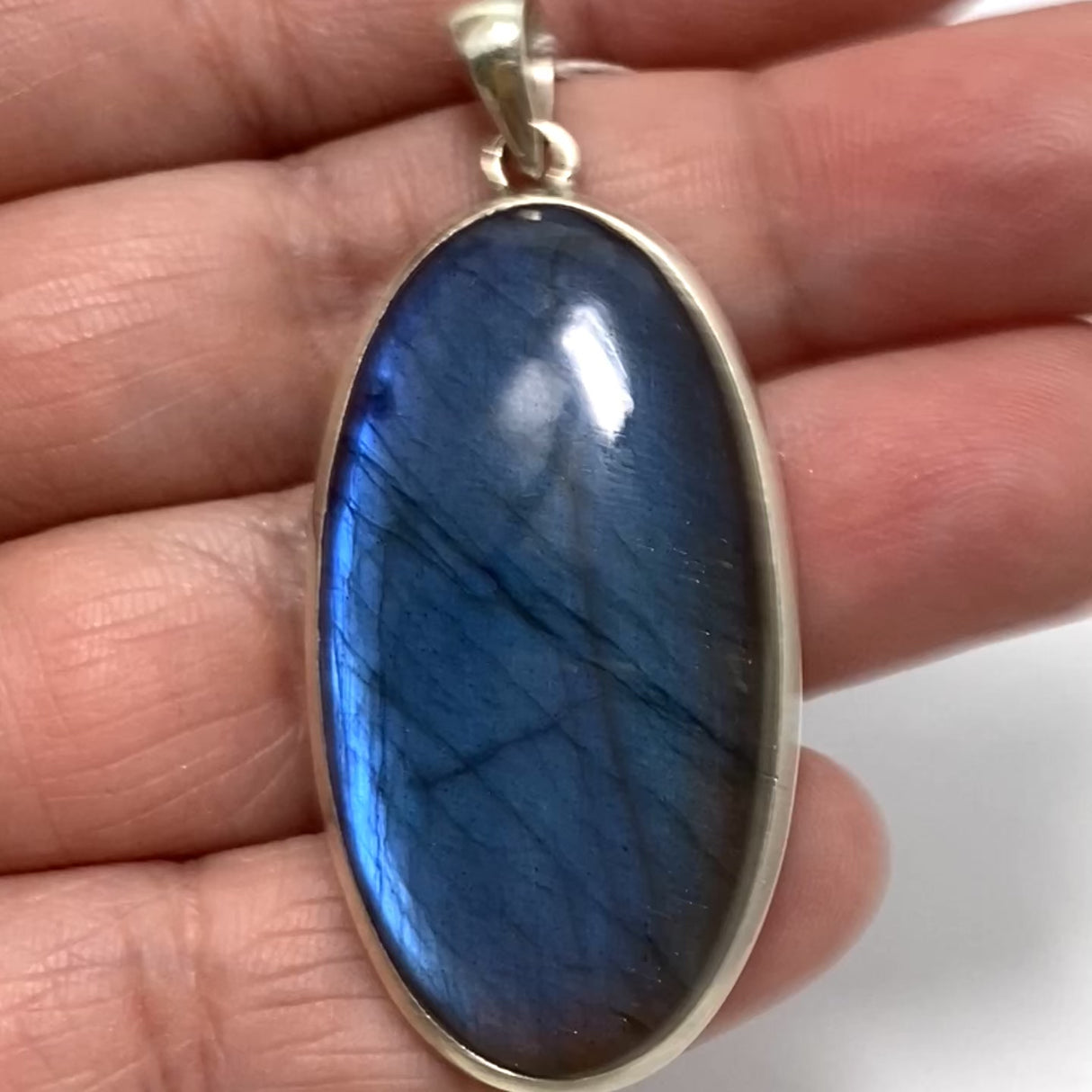 Labradorite Oval Cabochon Pendant PPGJ860