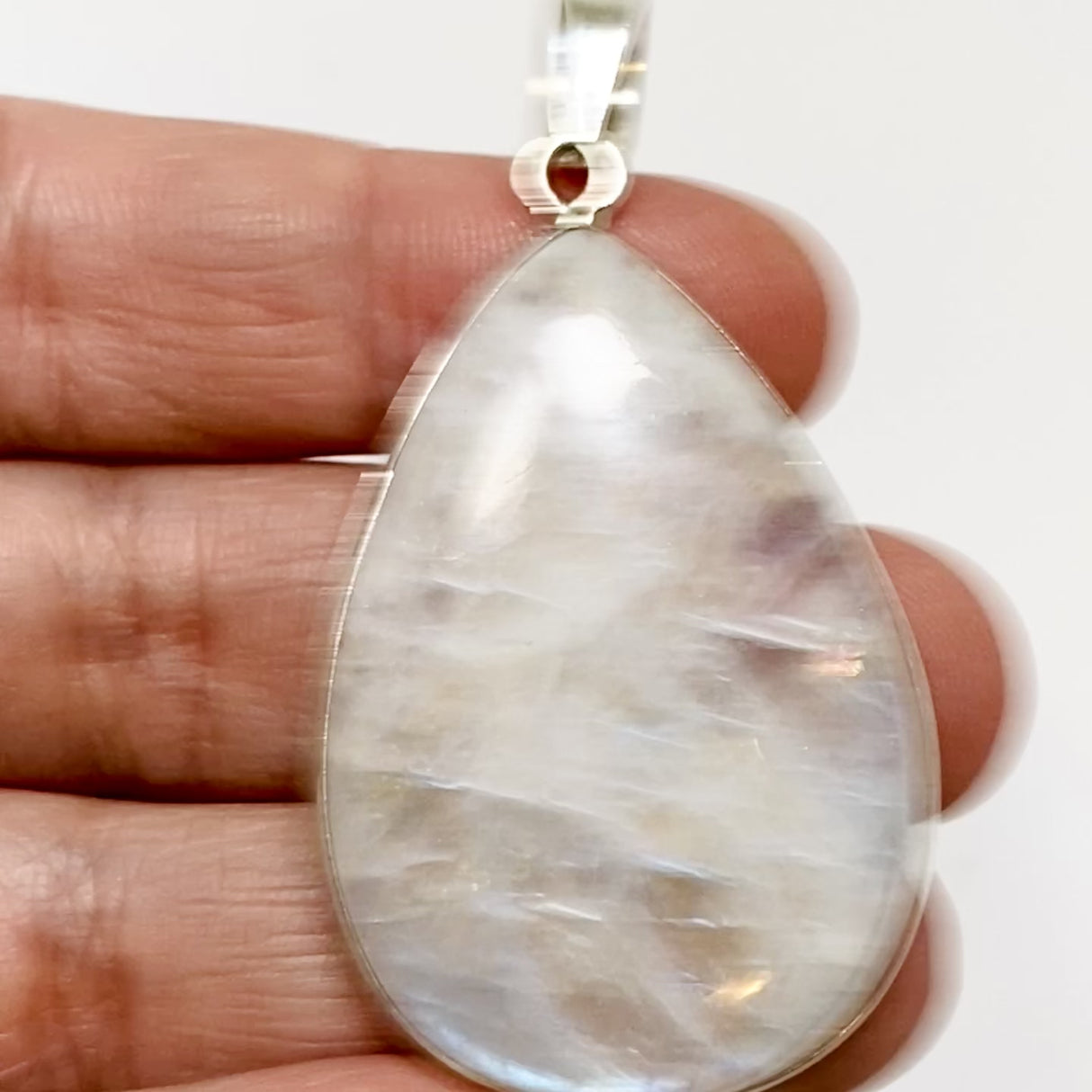 Moonstone Teardrop Cabochon Pendant THP-33