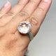 Clear Quartz Faceted Round Ring Size 12.5 PRGJ461