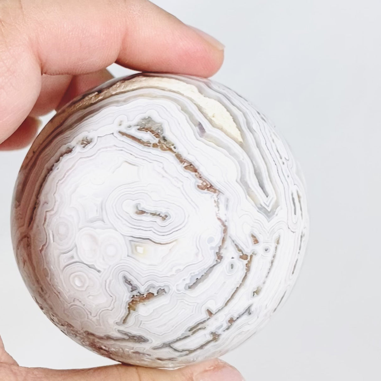 Mexican Crazy Lace Agate Sphere MAS-05