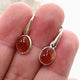 Sunstone Oval Cabochon Earrings PEGJ194