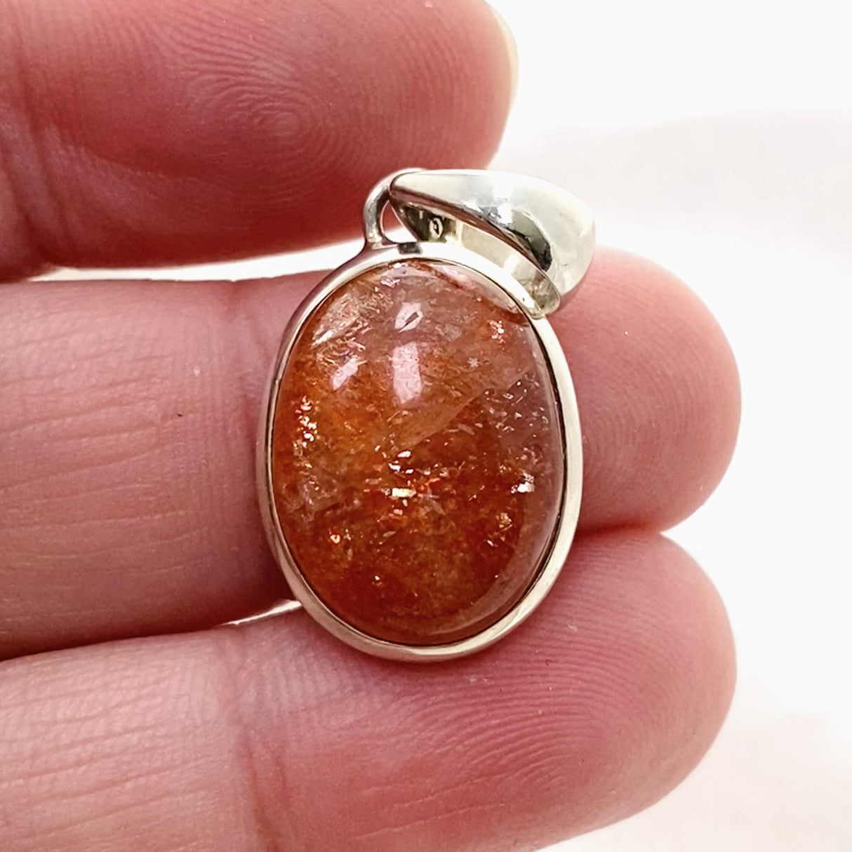 Sunstone Oval Cabochon Pendant PPGJ815