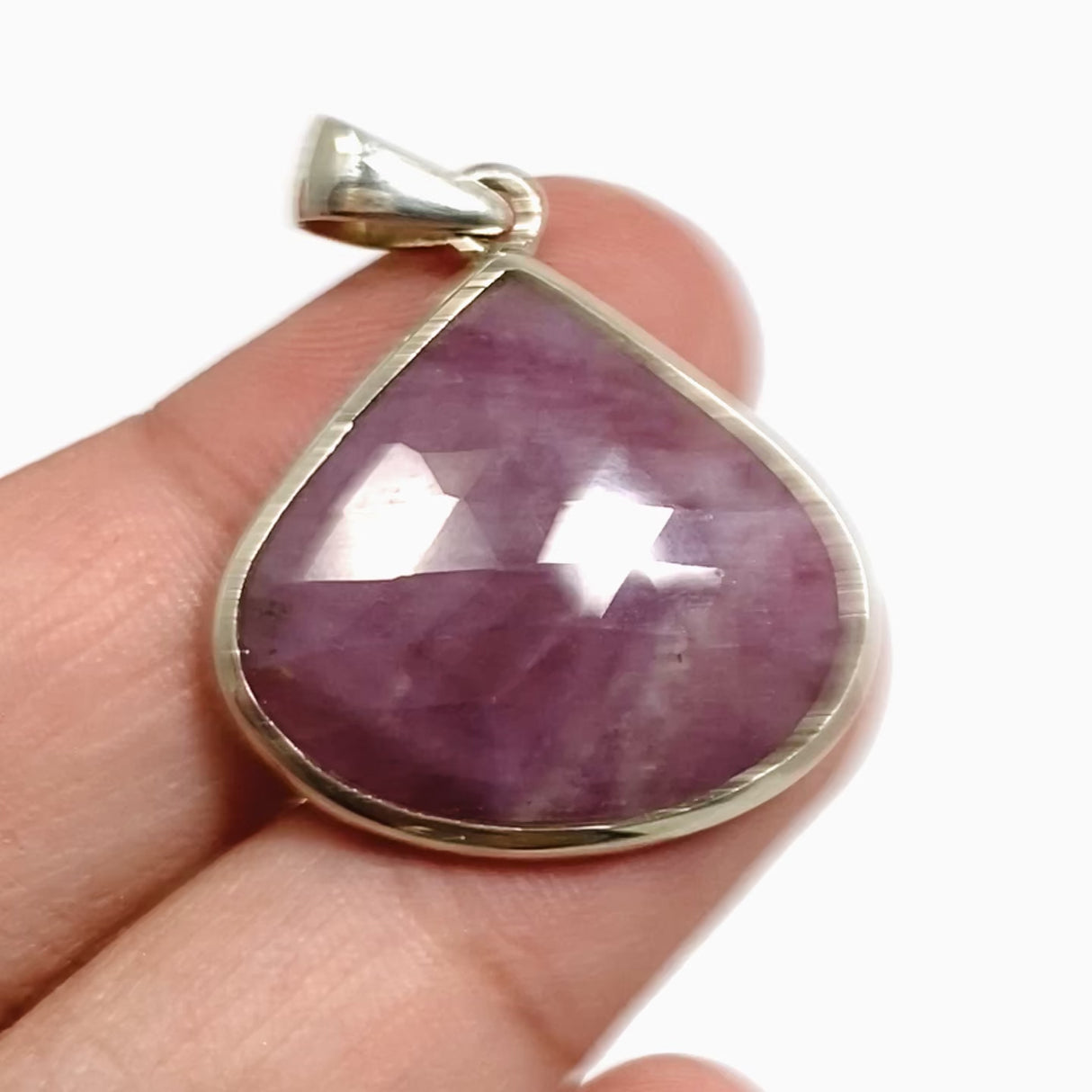Ruby Teardrop Faceted Pendant PPGJ1212