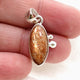 Sunstone Marquise Cabochon Pendant in a Decorative Setting KPGJ4691