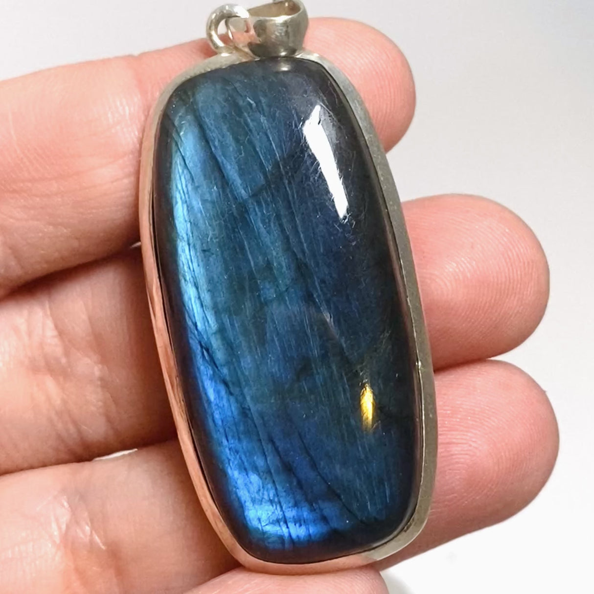 Labradorite Rectangular Cabochon Pendant THP-31
