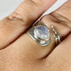 Moonstone Oval Leaf Ring s.10 KRGJ3031