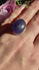 Sunstone in Iolite Oval Cabochon Split Band in Sterling Silver Ring Size 6.5 PRGJ662