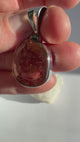 Pink Tourmaline Faceted Freeform Pendant in Sterling Silver PPGJ579