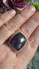 Sunstone in Iolite Rectangular Cabochon in Sterling Silver Ring Size 8 PRGJ666