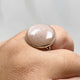 Peach Moonstone Round Ring Size 10 KRGJ2173