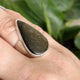 Goldsheen Obsidian Teardrop Cabochon Ring Size 7 KRGJ3343