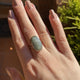 Green Kyanite oval ring s.7 KRGJ2709