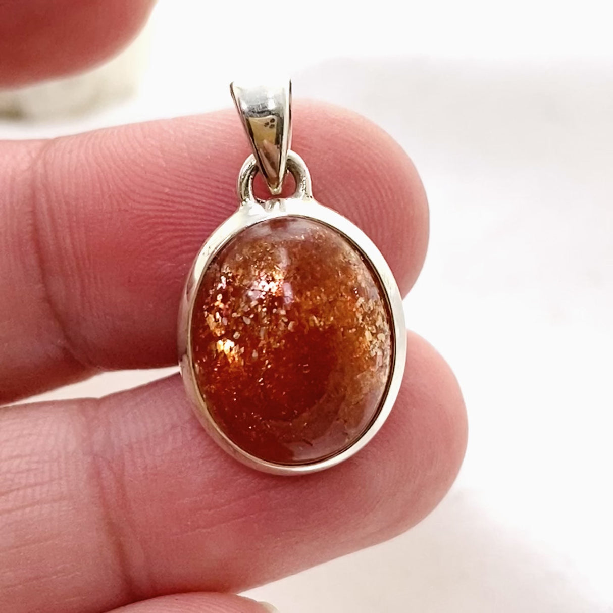 Sunstone Oval Cabochon Pendant PPGJ816