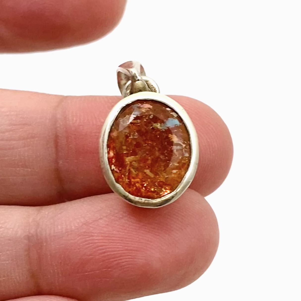 Sunstone Oval Faceted Pendant PPGJ937