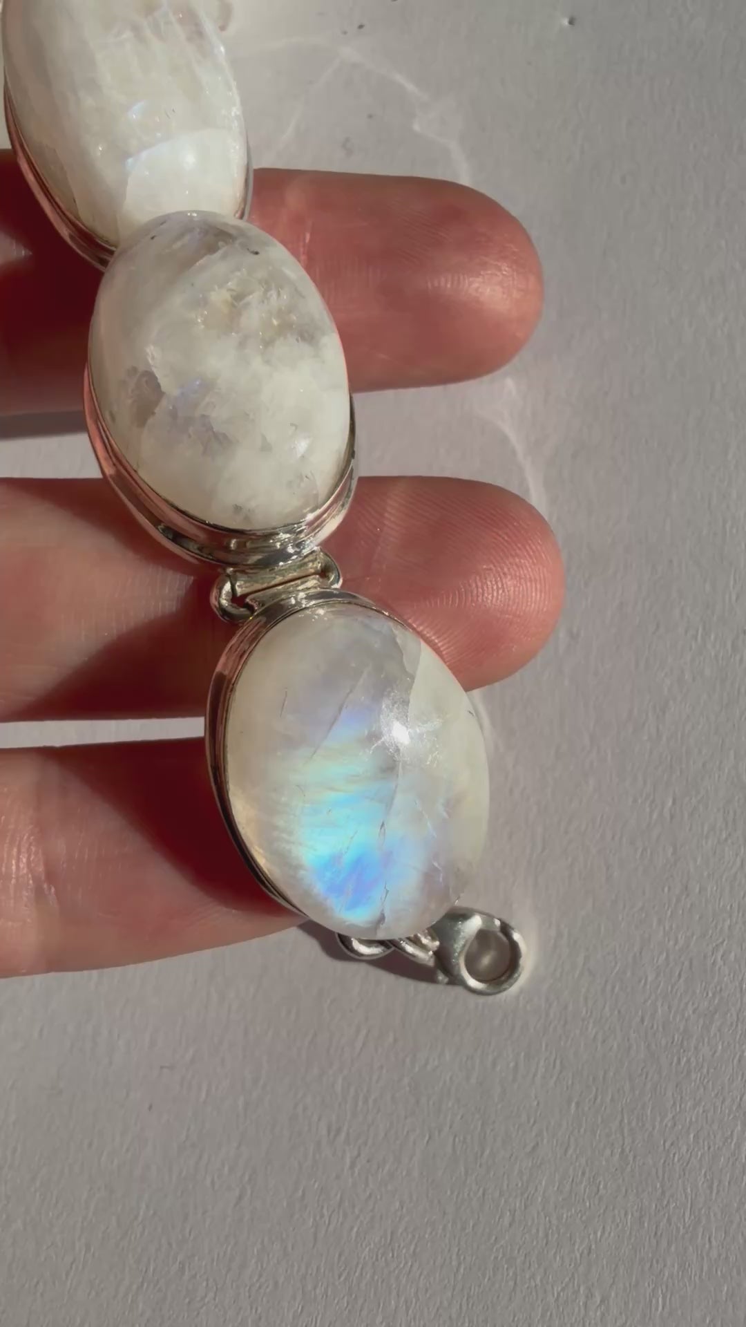 Moonstone and Sterling Silver Bracelet THB-06