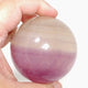 Pink and Yellow Fluorite Sphere FLS-11