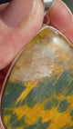 Blue and Gold Tiger's Eye Teardrop Pendant KPGJ3526