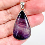 Purple Banded Fluorite teardrop pendant KPGJ3550 - Nature's Magick